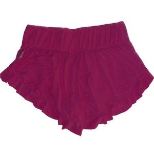 Free People Movement ruffle shorts
